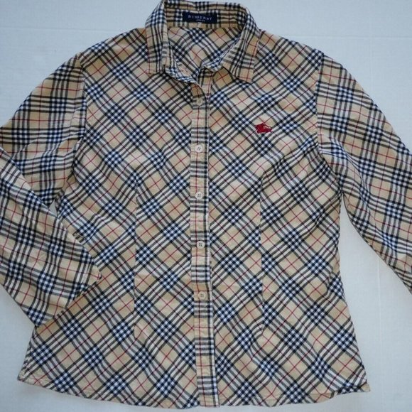 BURBERRY~ LONDON VINTAGE BUTTON DOWN SHIRT - Picture 6 of 16